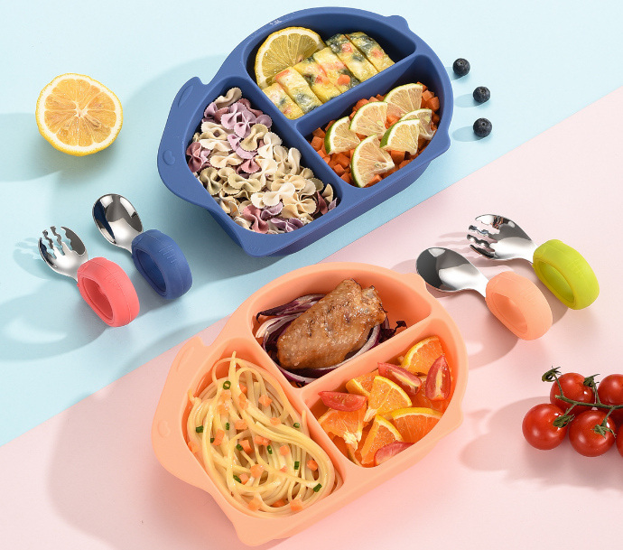BPA-free baby training spoon and fork
